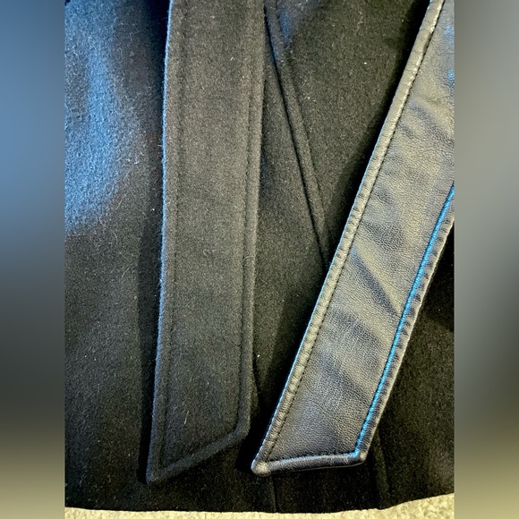 A.N.A A new Approach wool long double breast coat Black size: M - Picture 15 of 15